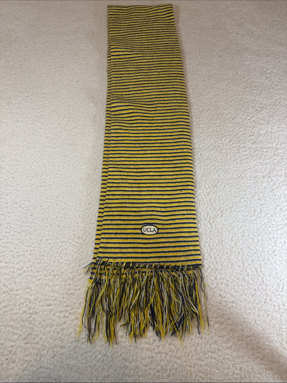 UCLA Striped Yellow & Navy Knit Scarf 349